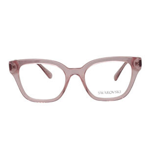 Swarovski SK2048 3001 Transparent Pink Frame Demo Lens 52mm Women's Eyeglasses